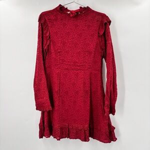 Cleobella Dixie Long Sleeve Mini Dress in Kerala Block Print Size Medium